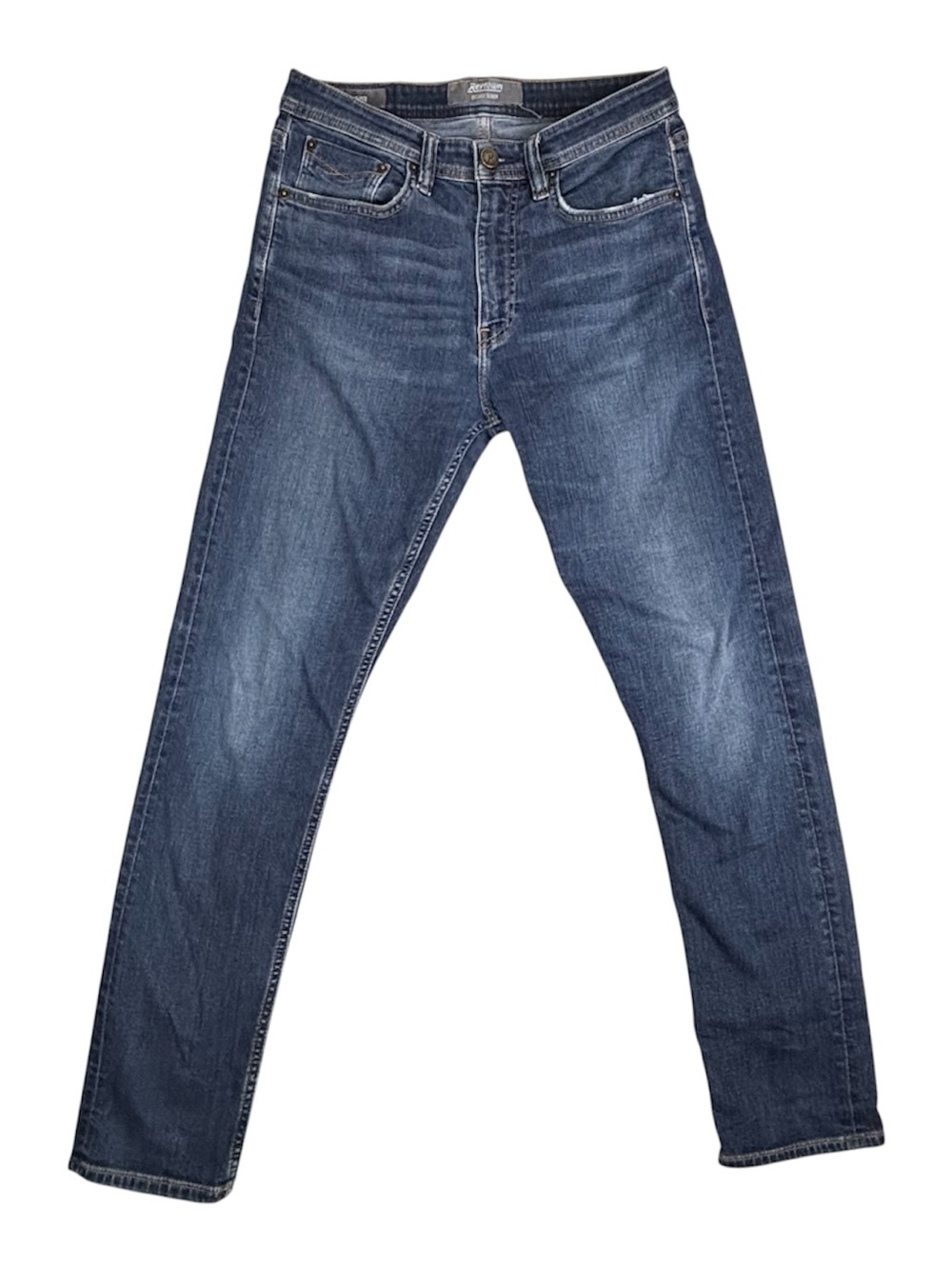 Revtown Automatic Jeans Men 31X30 Blue Taper Decade Denim Stretch Slim Classic‎
